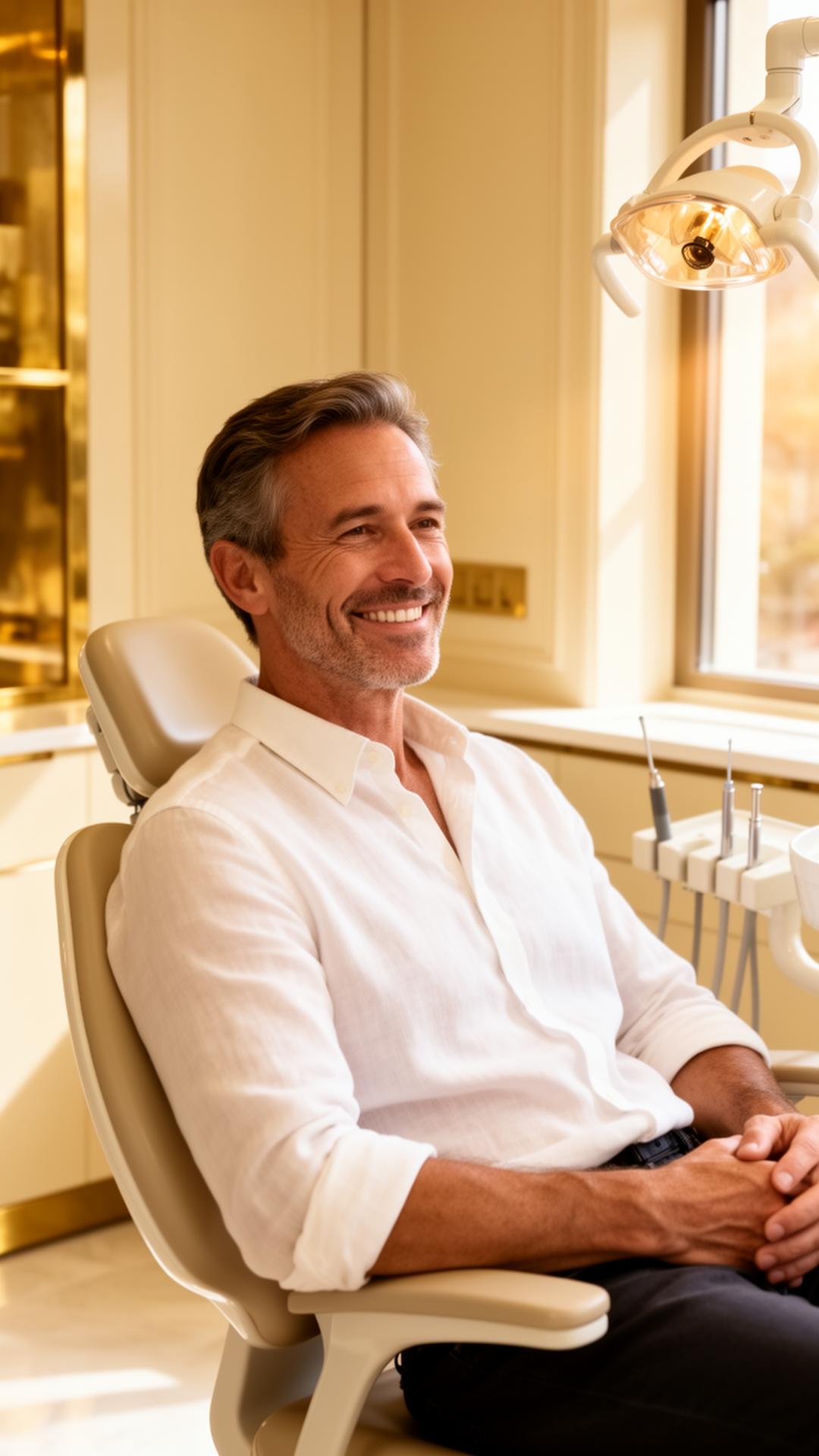 Calm patient in a modern dental chair at Tooth Acres Dentistry